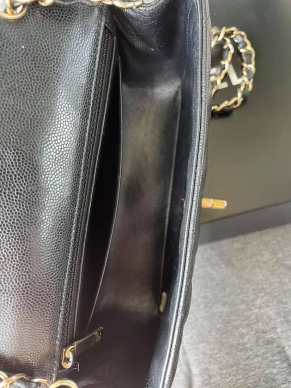 Caviar Mini Rectangular Classic Flap - Picture 5 of 7